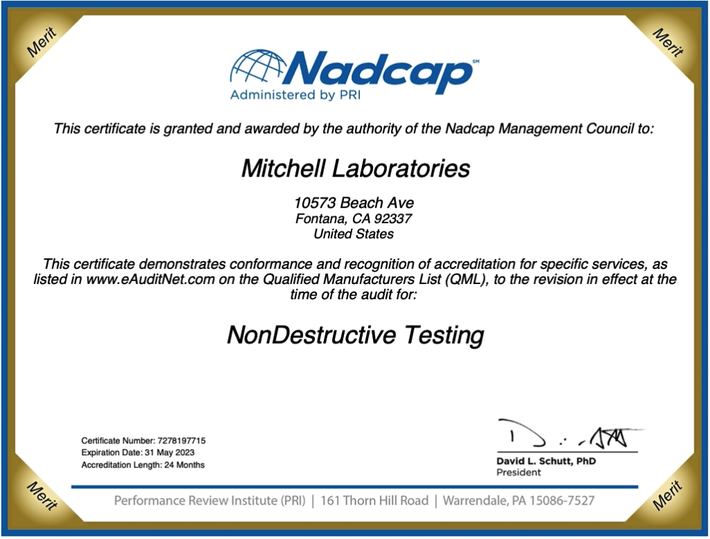 Fontana 2021-2023 Nadcap Certificate